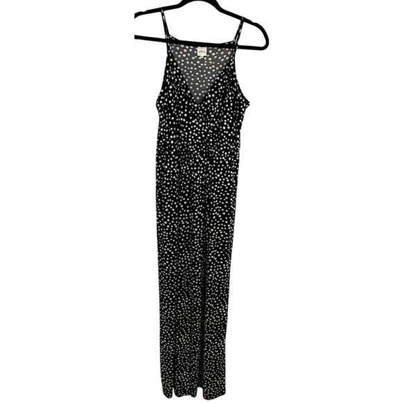 Polka dot sweetheart neck stretch jumpsuit size S - Picture 1 of 4